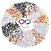 Souarts 1300PCS Acrylic Letter Beads for Valentines Bracelets Beads for DIY Jewelry Kit Accessories Handmade Jewelry Material Alphabet Letter Beads for Jewelry Making Beads for Crafts (Multicolor)