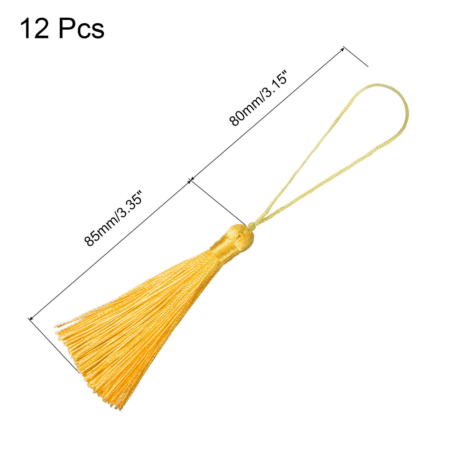 HARFINGTON Bookmark Tassels - 12Pcs 6.5