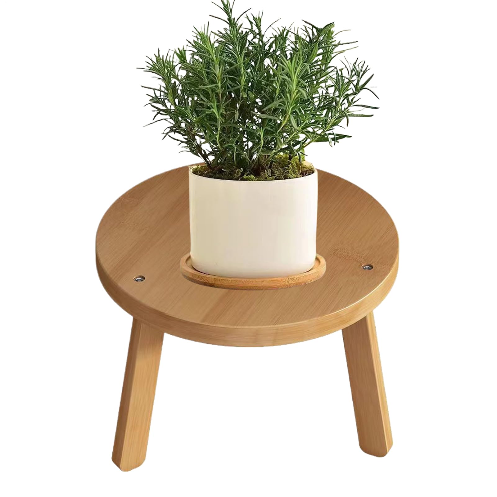 Genérico Taburete Pequeño de Madera Peana Elevada para Macetas