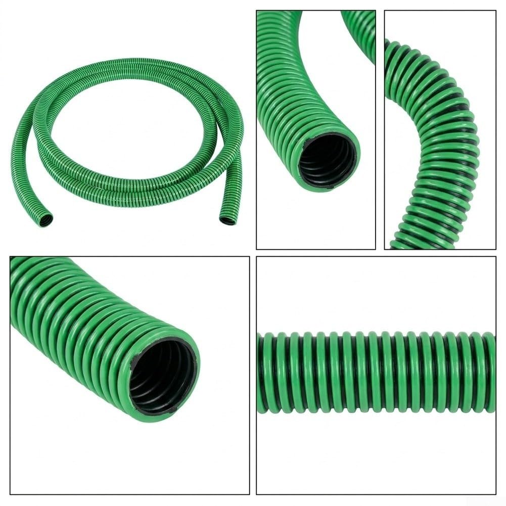 Tubo flessibile per aspirapolvere in ABS verde, 5 m, resistente (5 m)