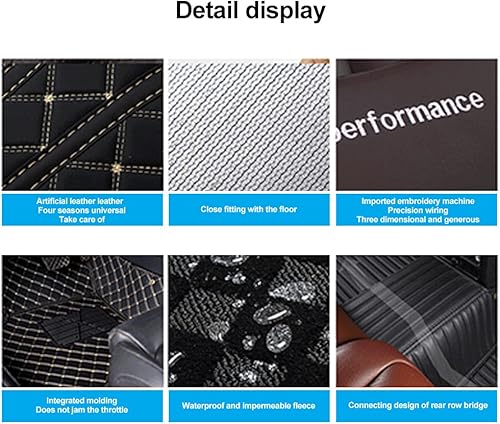 Miniatura 6 de Tapetes de piso de automóvil para 70% de los sedán, SUV, camiones, protección para todo tipo de clima, tapetes de doble capa para hombres y mujeres,