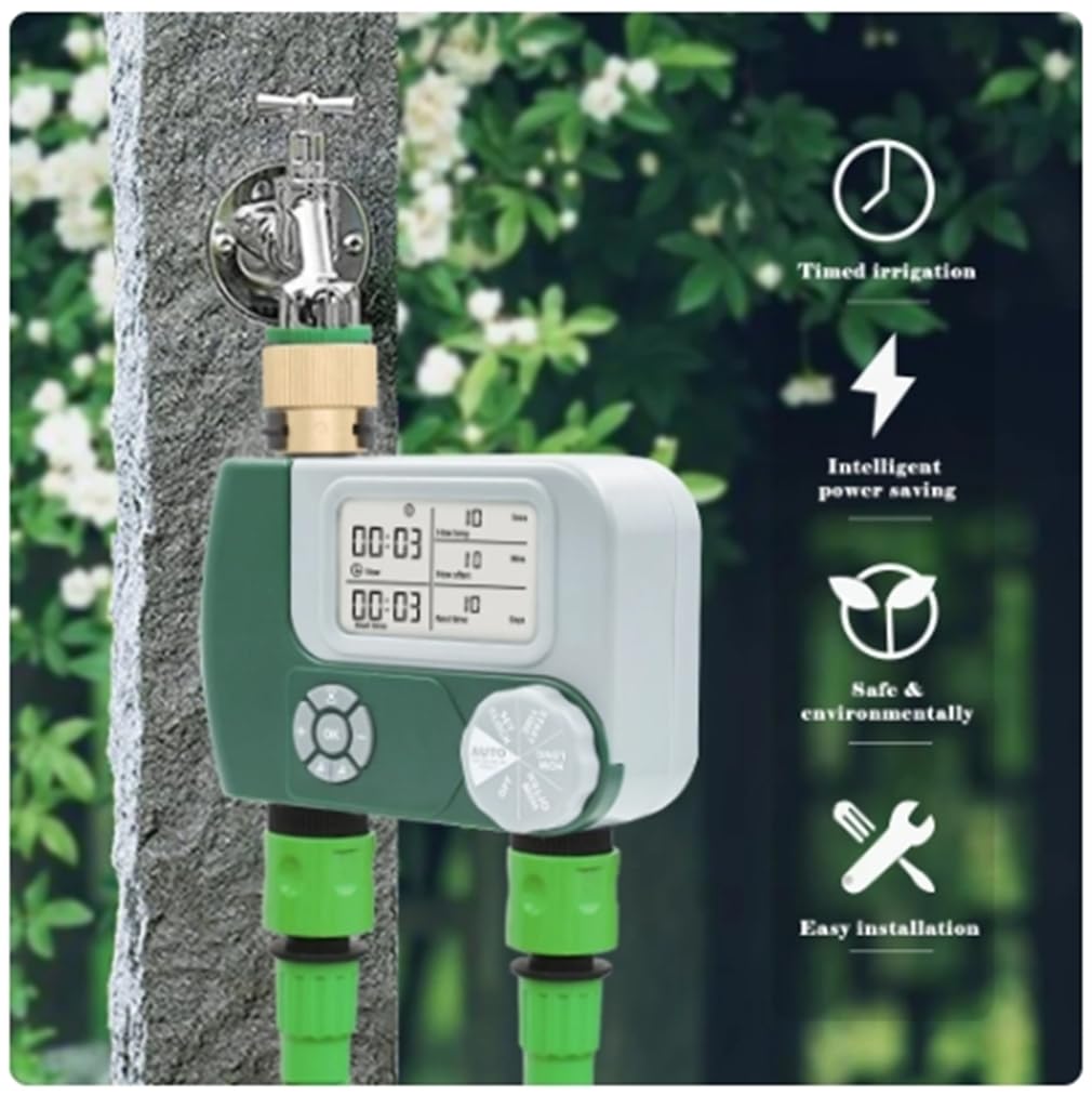 Temporizador De Água Programável para Mangueira De Jardim, Sistema De Irrigação Por Gotejamento E Rega Do Relvado, Rega Diária Específica Da Semana, Temporizador De Mangueira De Água