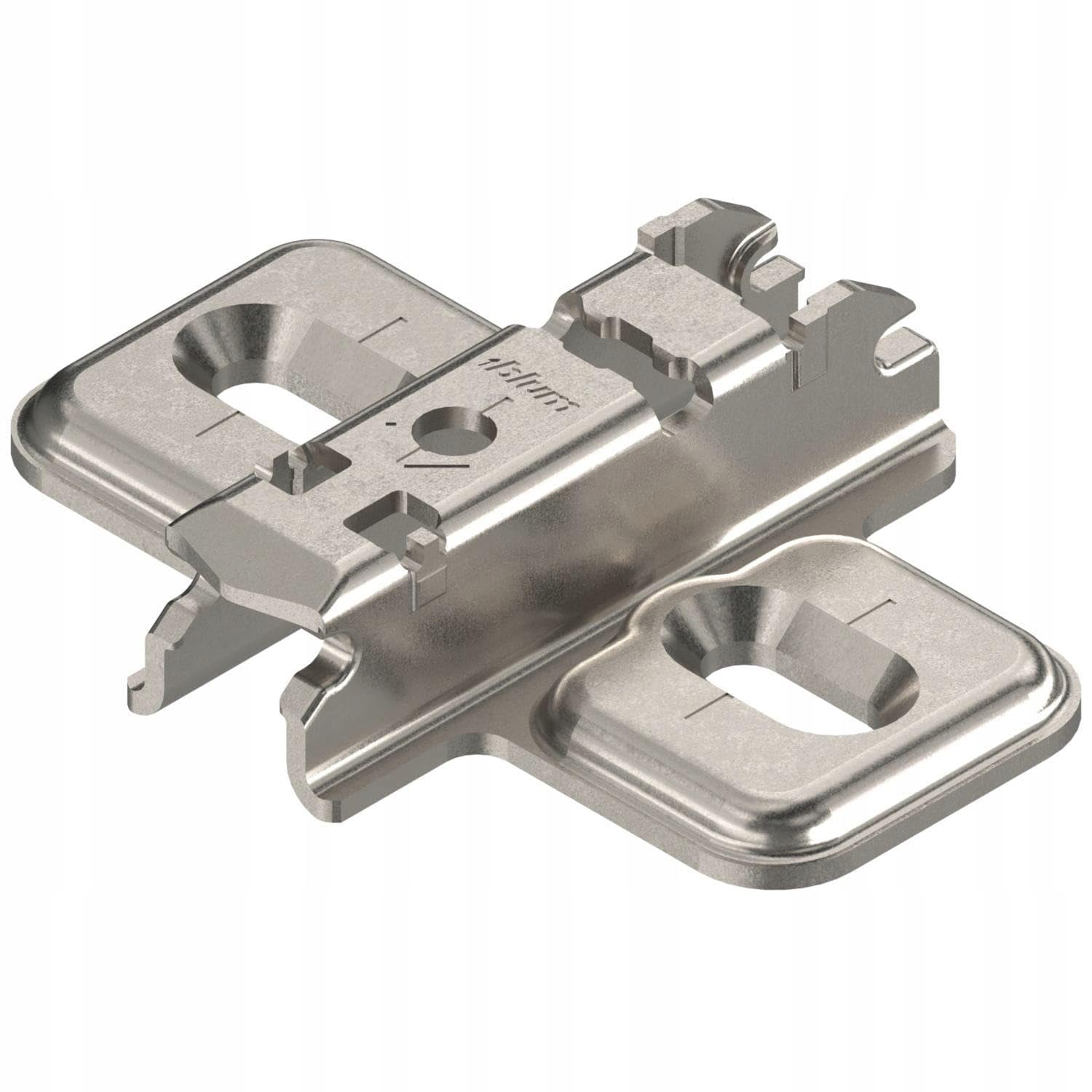 BLUM Clip top Cruciform Mounting Plate Hospa Screws/Spacing 3mm / Nickel Plated - 173L6130