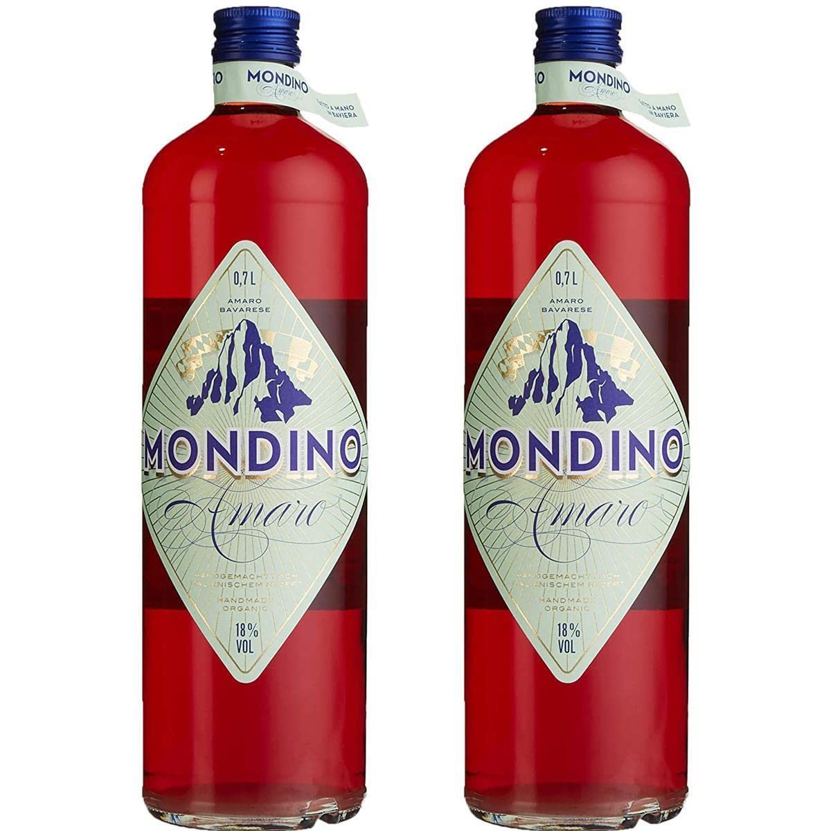 Mondino - Amaro Bavarese Bio - DE-ÖKO 007 - 700 ml - 18 % vol. 2er-Pack