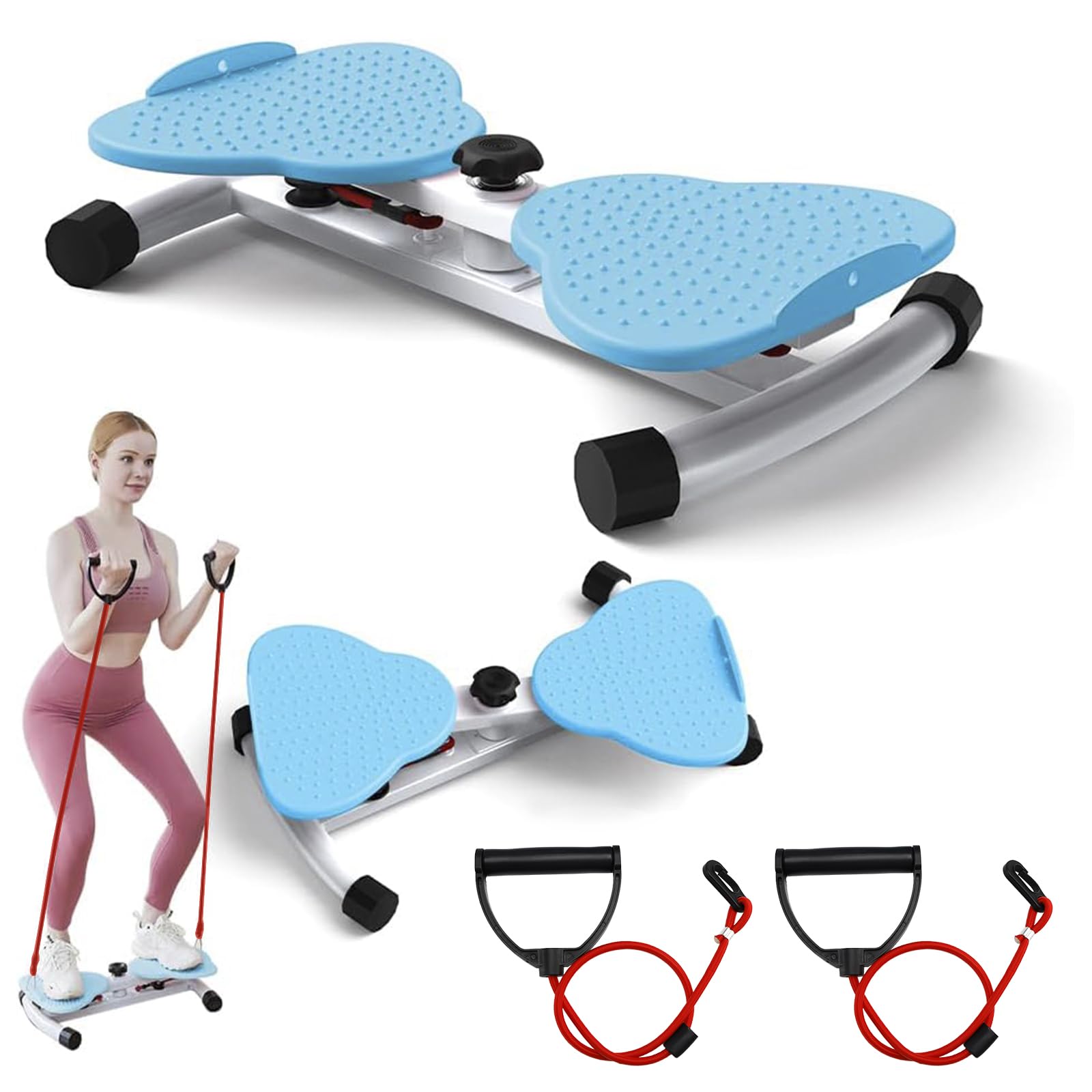 Waist Twisting Machine Fitness Tool,Ab Twister Board 150kg Capacity & 20dB Ulfür TRa-Quiet,Anti-Slip Home Gym Workout Equipment for Women Belly Fat Blue