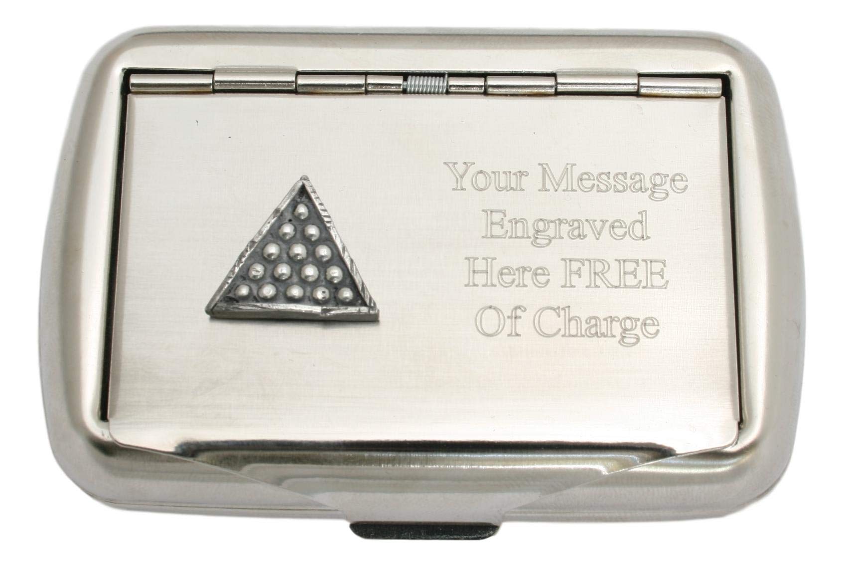 engraved tobacco tin Snooker Tobacco Tin With Free Engraving Gift 335