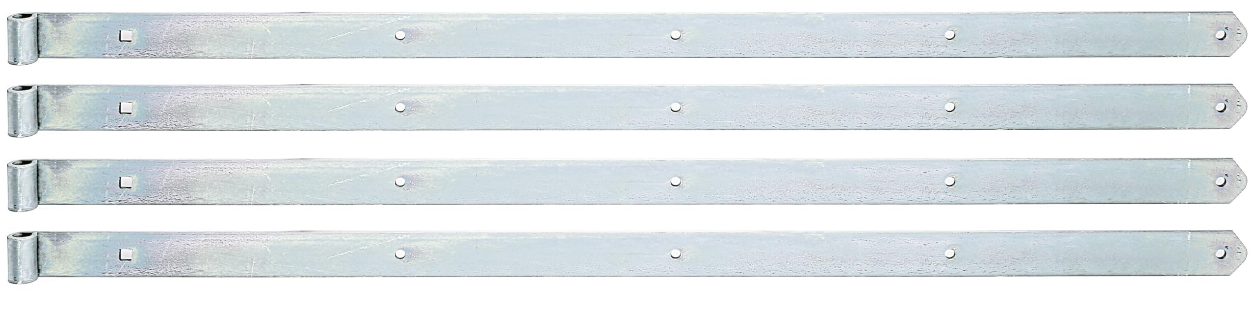Alberts 845438 Penture | en différents modèles | électro-galvanisé, passivé à couche épaisse | gond Ø 16 mm | taille 1155 x 45 mm | kit de 4