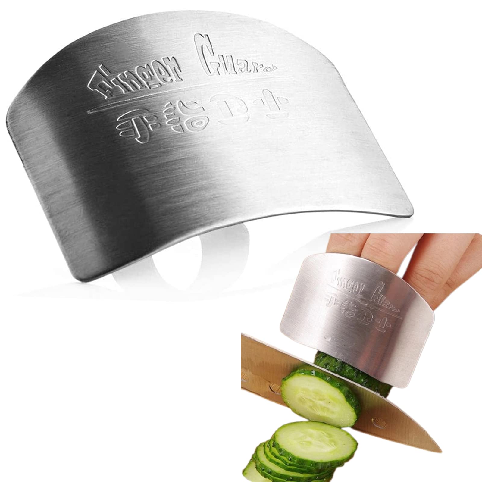 Amazon｜Godrii 包丁 指ガード 2個入り フィンガーガード ステンレス製