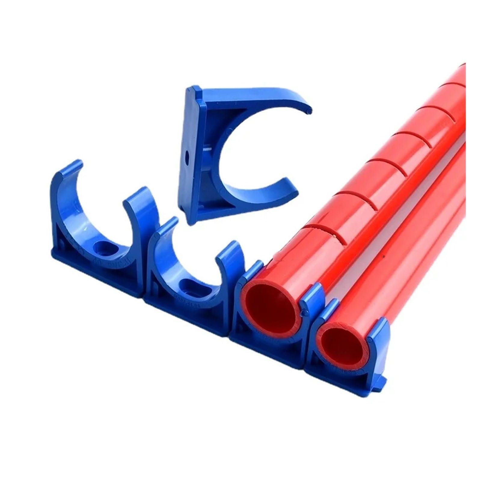 Plastikowe klipsy do węży Zaciski rurowe z PVC, wsporniki rur wodnych, złącza rurowe z PVC, uchwyty rur do nawadniania ogrodu, złączki rurowe 5 szt.(INNER DIAMETER-25MM)