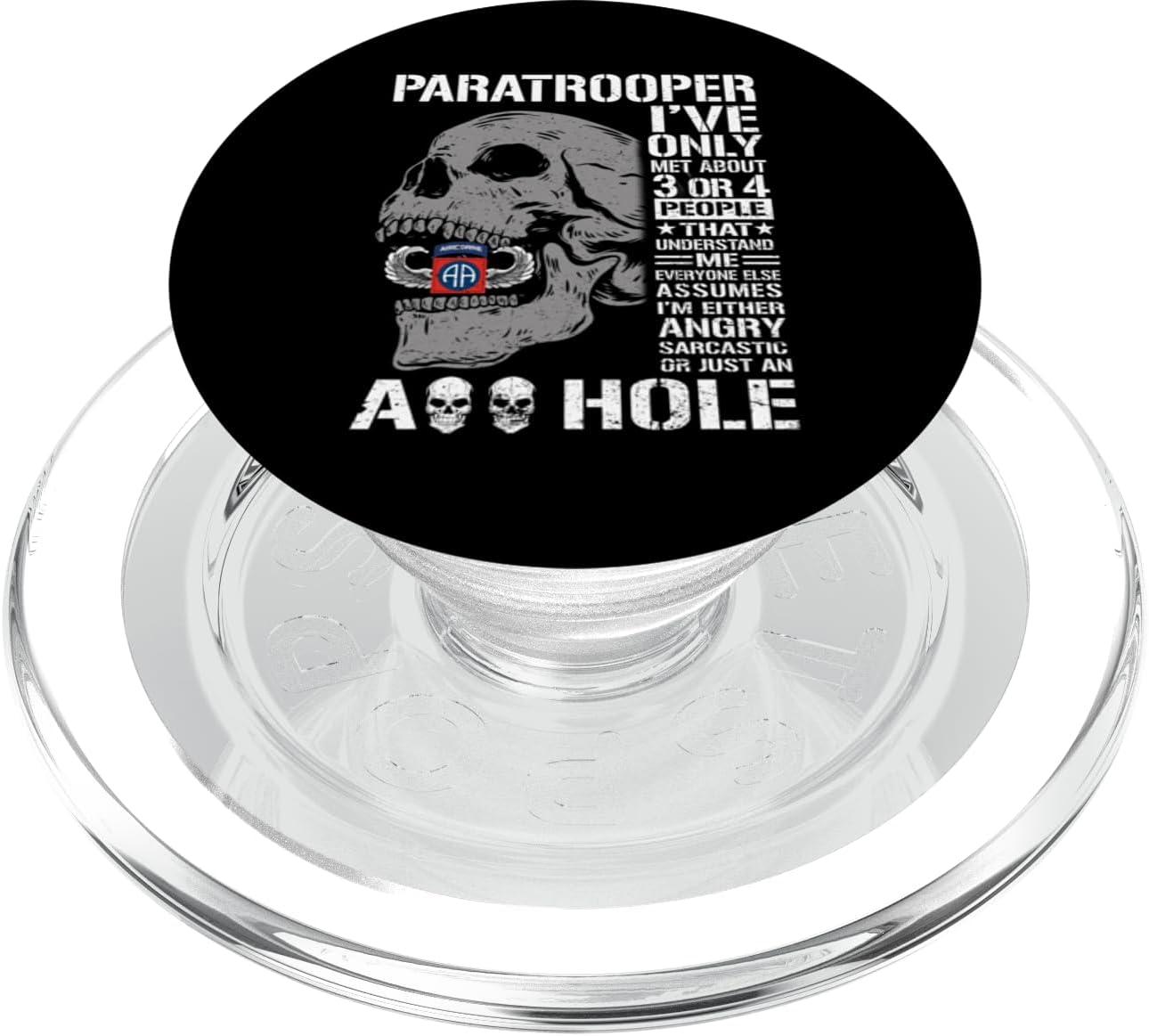 Funny 82nd Airborne Division Veteran US Paratrooper Life PopSockets PopWallet for MagSafe