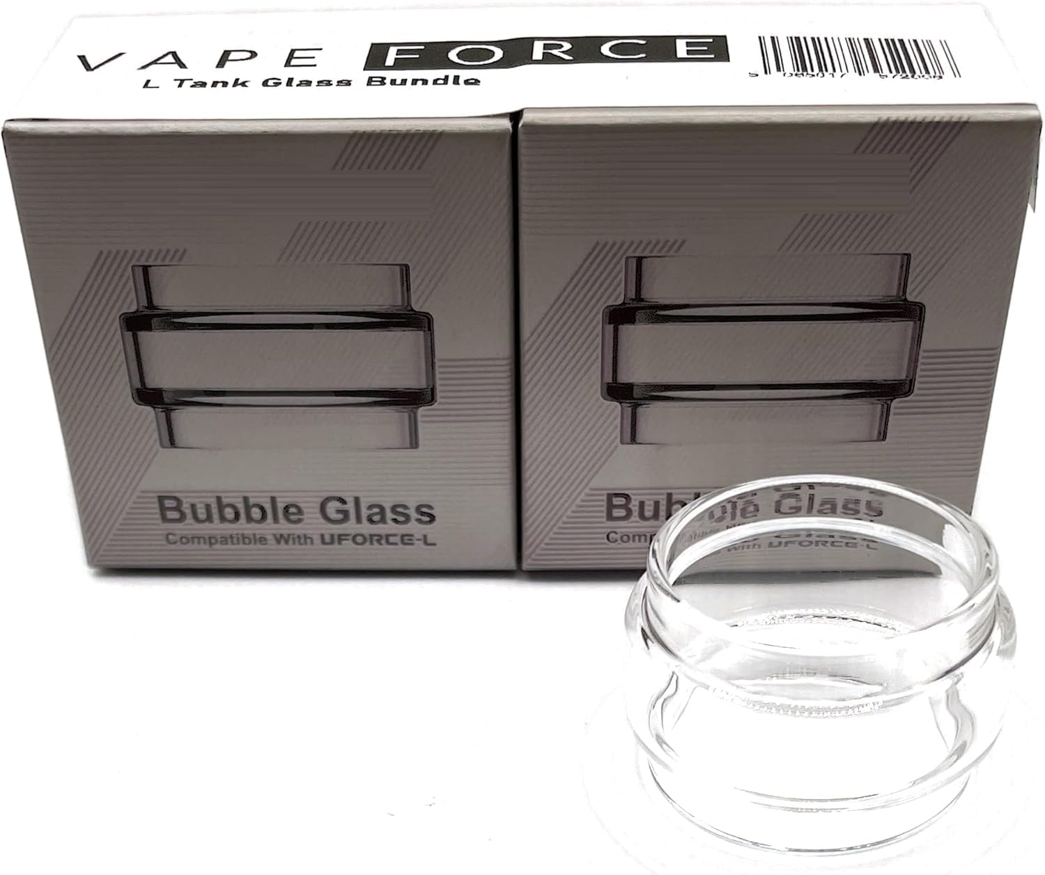 (2-Pack) Uforce L Bubble Glass by Vape Force Compatible with VOOPOO Uforce L Vape Tank