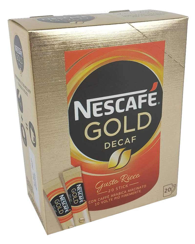 PZ 120 CAFFE' SOLUBILE DECAFFEINATO NESCAFE GOLD MONOPORZIONE LIOFILIZZATO IN BUSTINA