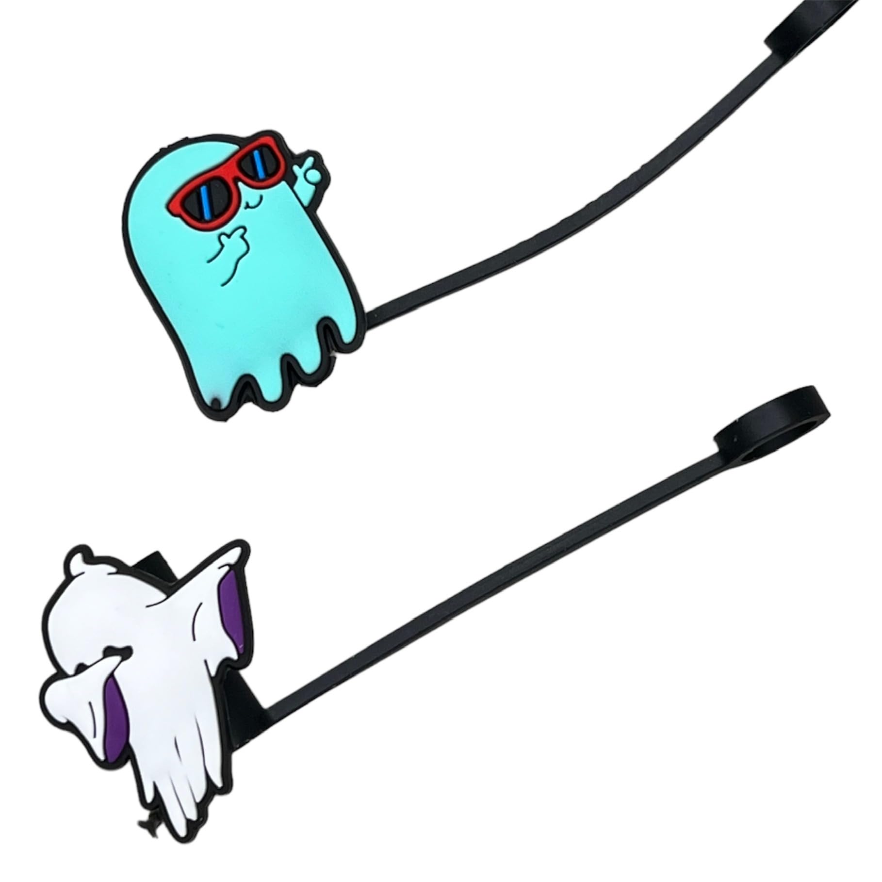 STRAW TOPPER GHOST REUSABLE (COOL GHOST)