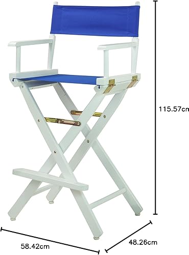 Miniatura 52 de Casual Home - Silla de director de 30 in, marco blanco, con lona color blanco, altura de barra