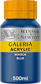 Winsor & Newton Galeria Tinta Acrílica, Azul (Blue), 500ml