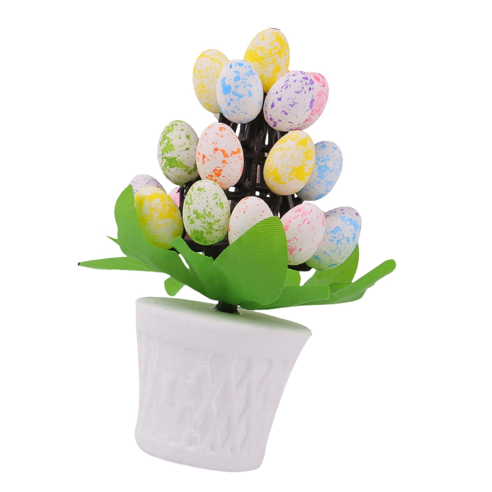 Jazuaiao User Friendly Easters Eggs Desk Ornament Easters Eggs Pottery Table Ornament for Creative Holiday Displays User Friendly Materials