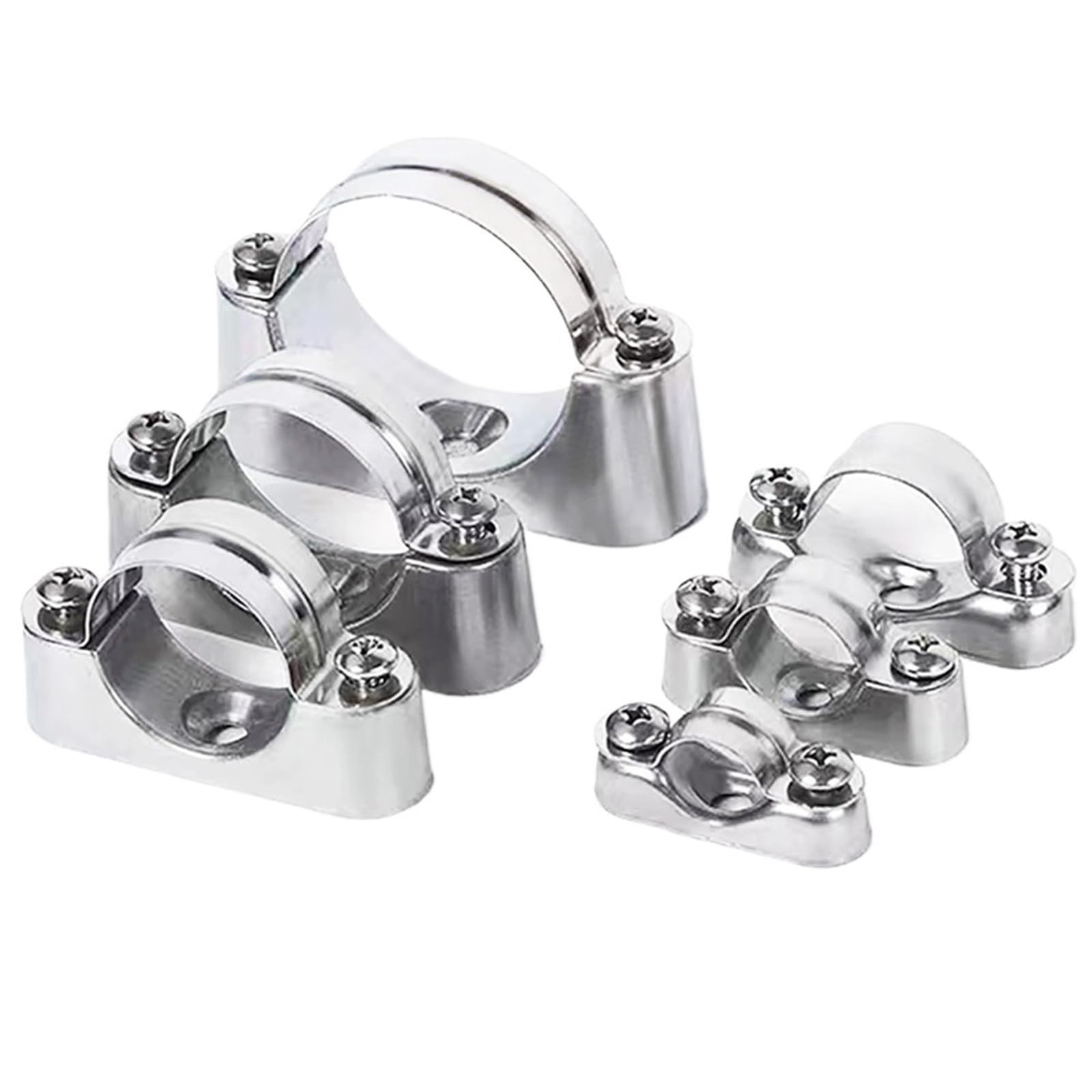 Pipe Clamp 304 Stainless Support Bracket Clip for Exhaust Air Water Pipe Sealing and Pipeline Mounting(20-22mm)