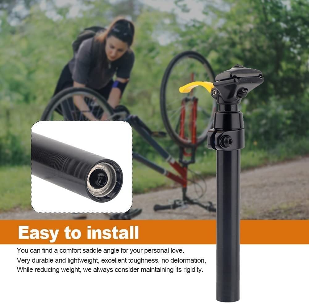Tige De Selle Amortisseur 30.9/31.6mm Soiseau de vélo Post Réglable Long Long Manuel Alliage d'alliage d'alliage d'alliage d'aluminium Douille de Tige Selle vélo