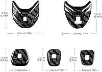 Vista 2 de Cubierta de fibra de carbono, para botón de palanca de cambios de automóvil, para consola central C8, decoración para Chevrolet Corvette C8 2020
