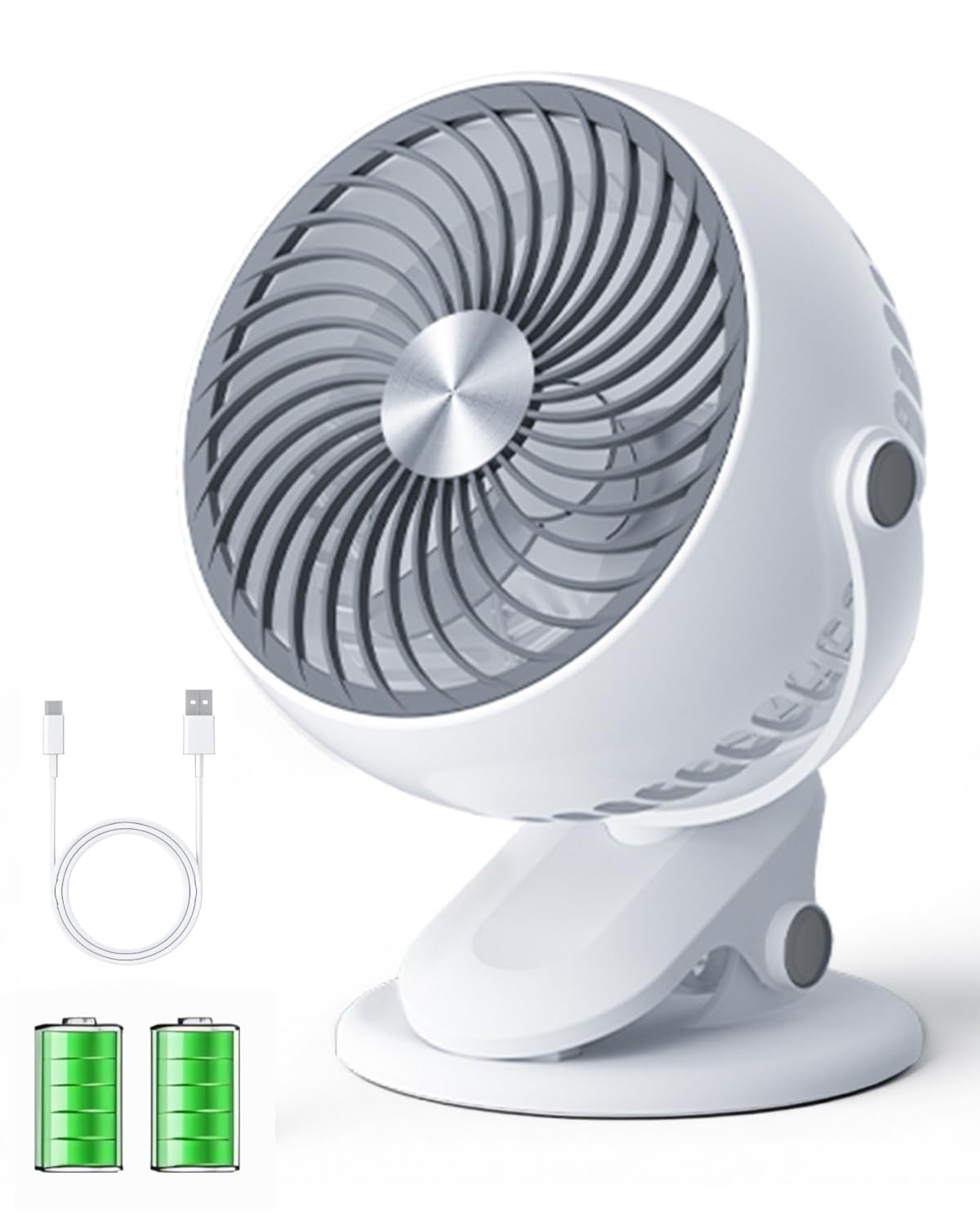 Amazon | 【2026新登場】クリップ扇風機 卓上扇風機 小型 Type-C充電式