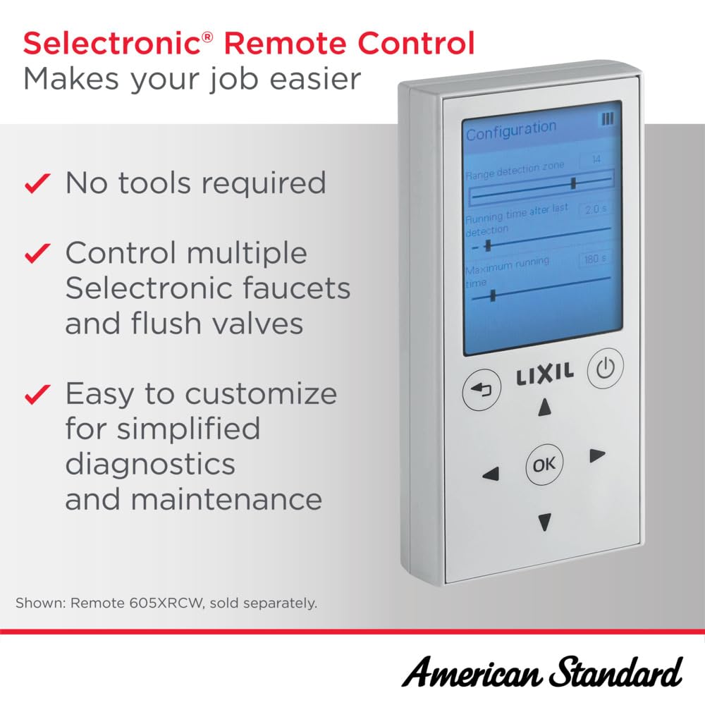 American Standard 7766115.002 NextGen Selectronic - Grifo sin contacto, funciona con pilas, 1.5 GPM, cromo pulido