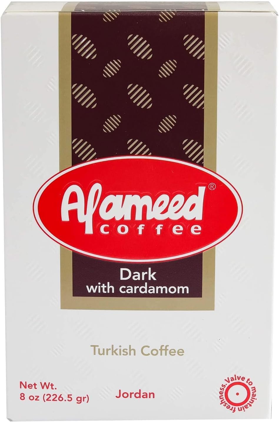Al Ameed Coffee (Dark Roast with Cardamom, Pack - 1)