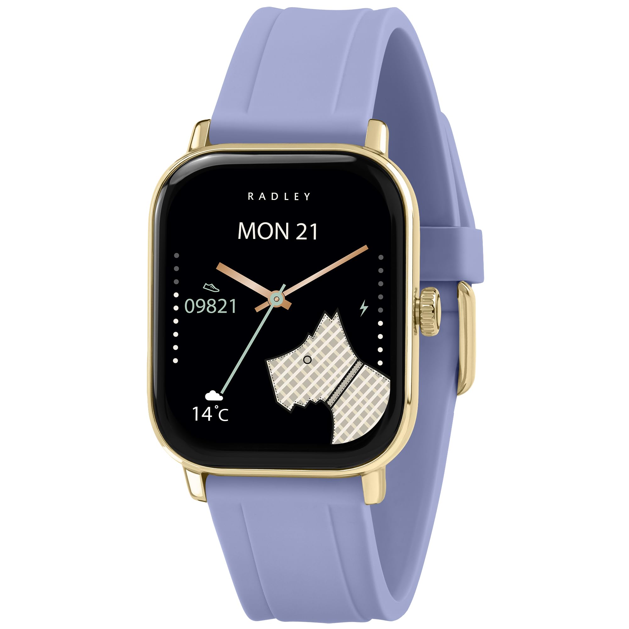 Reloj inteligente RADLEY Serie 56 con correa de silicona azul uniforme 7