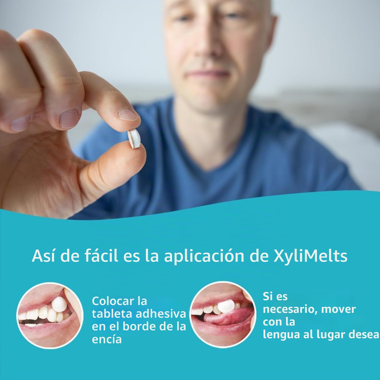 XyliMelts Naturaleza 200 unidades [Paquete ahorro] – Tabletas adhesivas contra la sequedad de boca nocturna – hidrata la boca durante el sueño 4-8 horas – con xilitol: sabor ligeramente dulce – contra