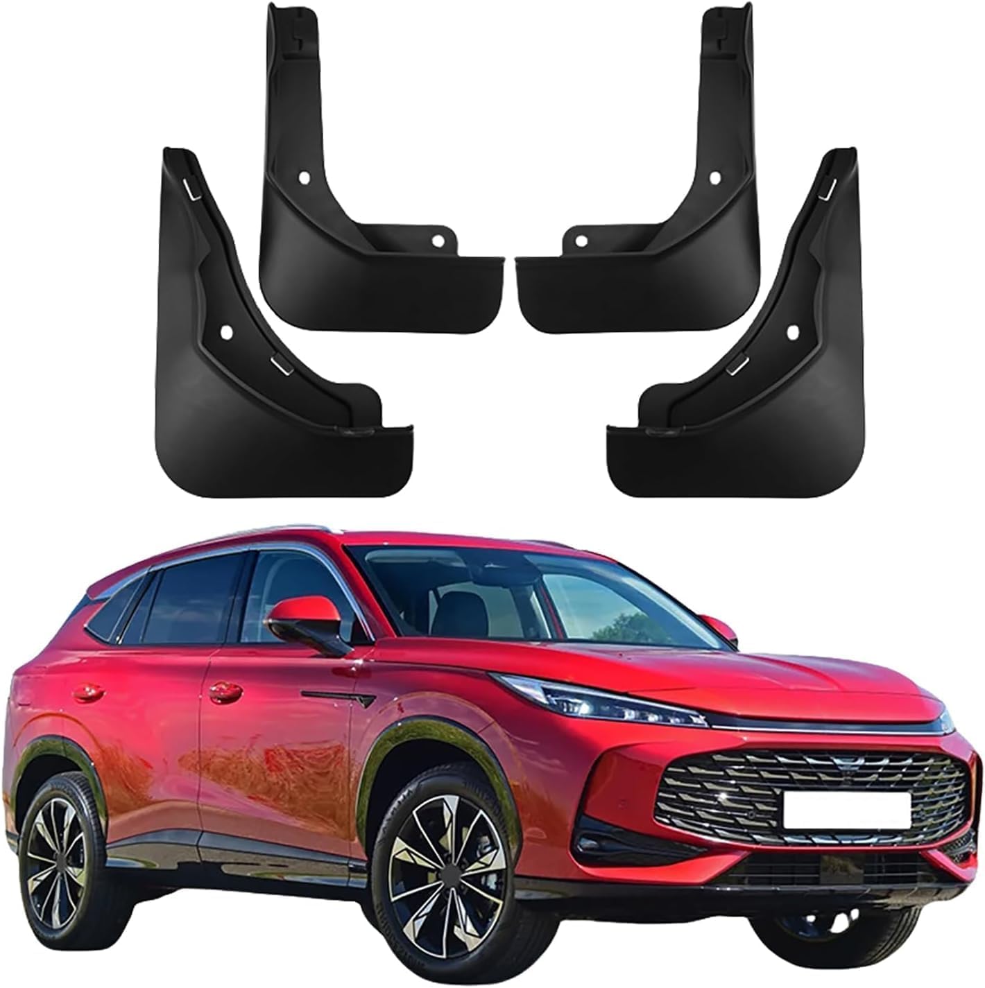NYSLDSCO 4Pcs Premium Mud Flaps for MG HS 2025/Roewe RX5 2023 Front and Rear Splash Guards Durable Mudguards Protection Against Road Debris