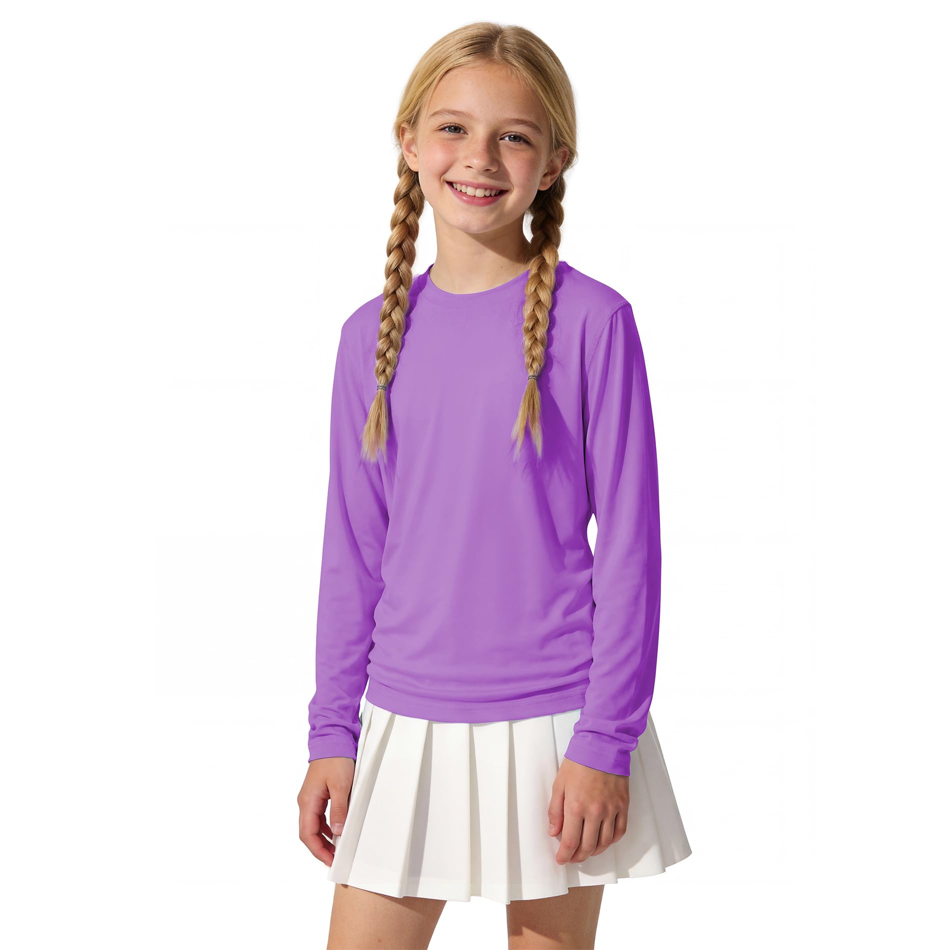 American Trends Rash Guard Girls Swim Shirt Long Sleeve UPF 50+ 5-16T