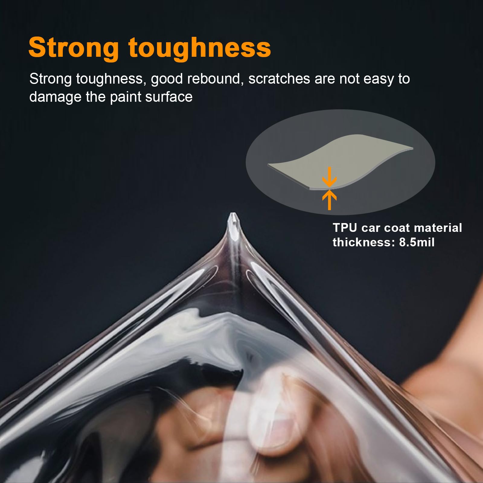 Kompatibel mit Volvo Polestar 2 2021 2022 2023 2024 8.5mil TPU PPF Vorgeschnittene Selbstklebende Lackschutzfolie Transparent Polestar 2 Dekoration Zubehör (Tür 4St)