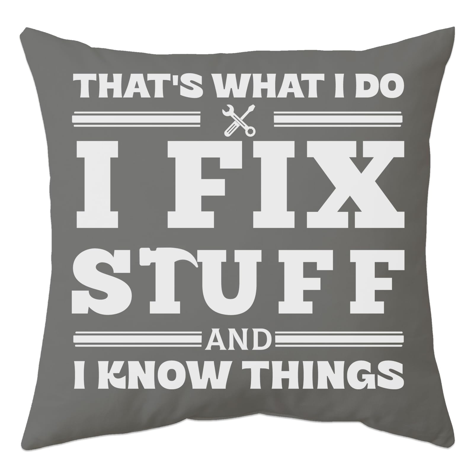 Anicy Funny Gifts for Men That's What I do I Fix Stuff and I Know Things Gifts Cushion, Gadgets for Men, Birthday Gifts Presents for Grandad, Christmas Fathers Day