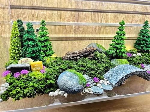 Dark Green Tree Powder Model Tree Tufted For Diy Miniature Lowland Shrub Bushy Tuft Architecture Building Model Railway Fairy Garden Diorama Scenery #TOP4