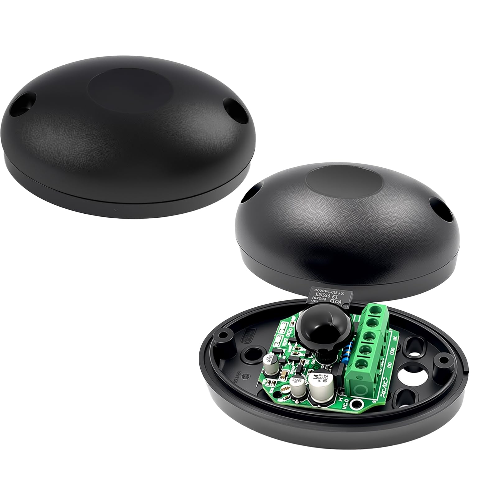 1 Par de Sensores de Fotocélula,Kit universal de fotocélula infrarroja 12 / 24v AC - DC, sensor de Seguridad con filtro solar,para automatización de puertas y garajes