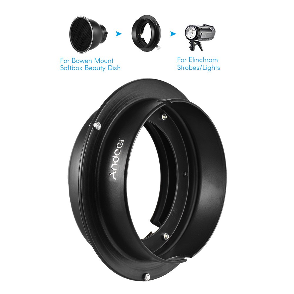 Adattatore Fomito Bowens Per Elinchrom - Convertitore Per Softbox E Beauty Dish, Montaggio Semplice Per Attrezzatura Foto Studio - Foto 10