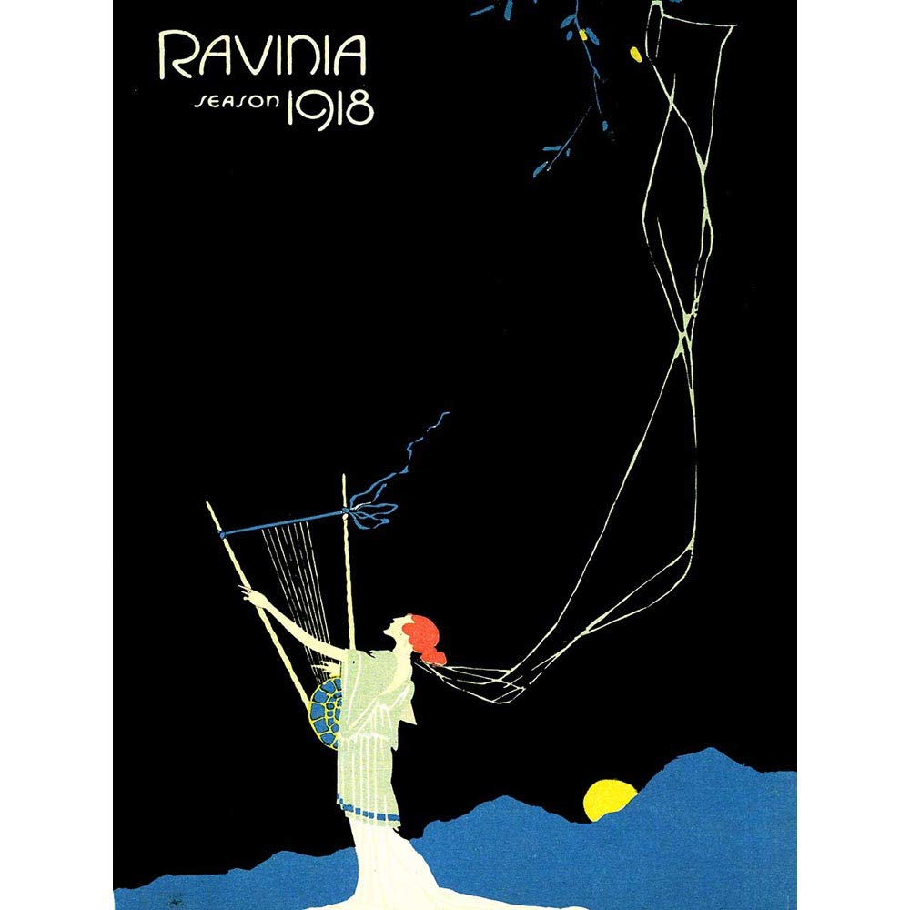 Wee Blue Coo Advert Ravinia Season 1918 Magazine Cover Art Print Poster Wall Decor 12X16 Inch