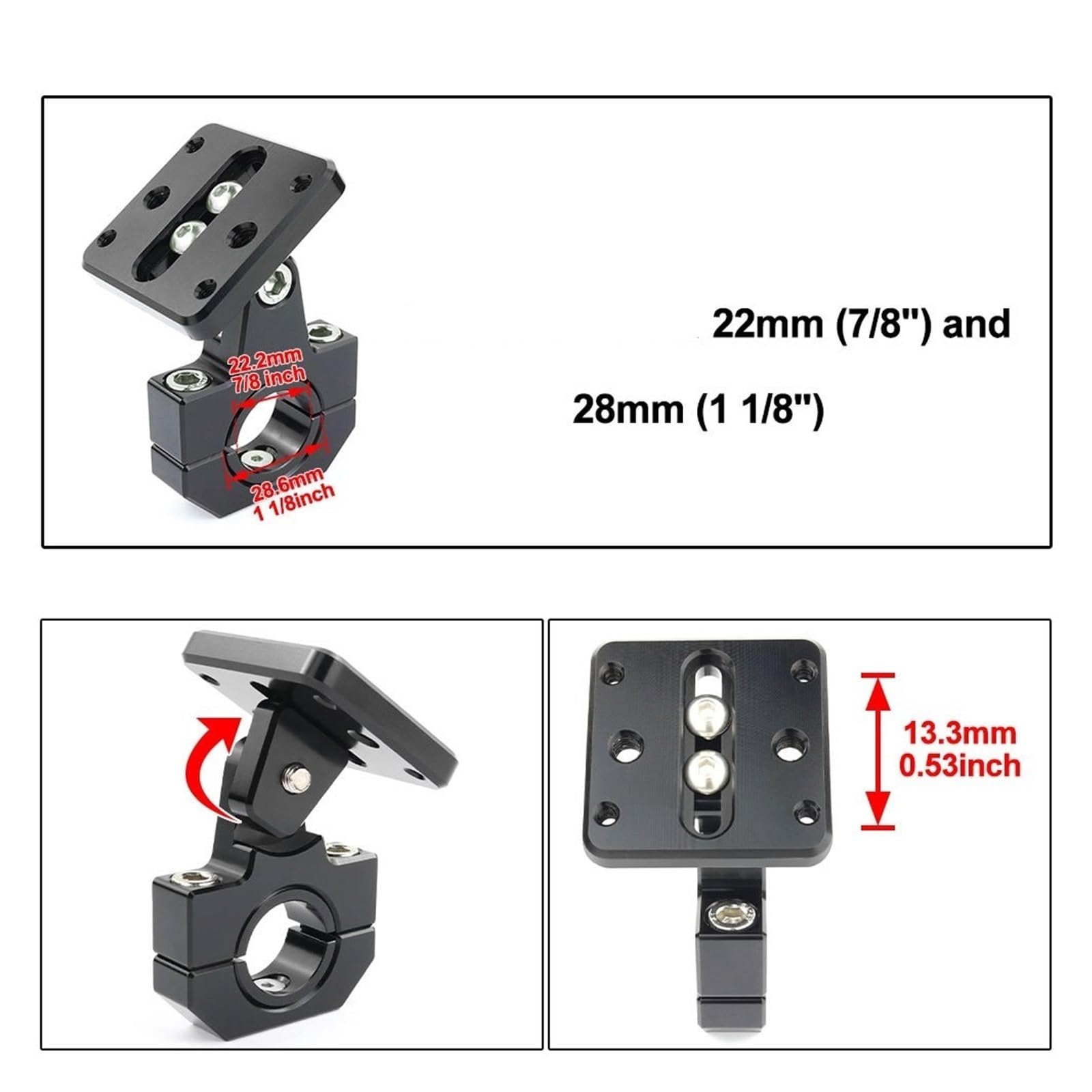 Supporto Navigatore Moto Per FZ1 Per XJR1300 Per Tenere 700 Per MT-01 Per MT-03 Per MT-25 Per MT-09 Per FZ-09 Per XSR900 Supporto GPS Moto Manubrio
