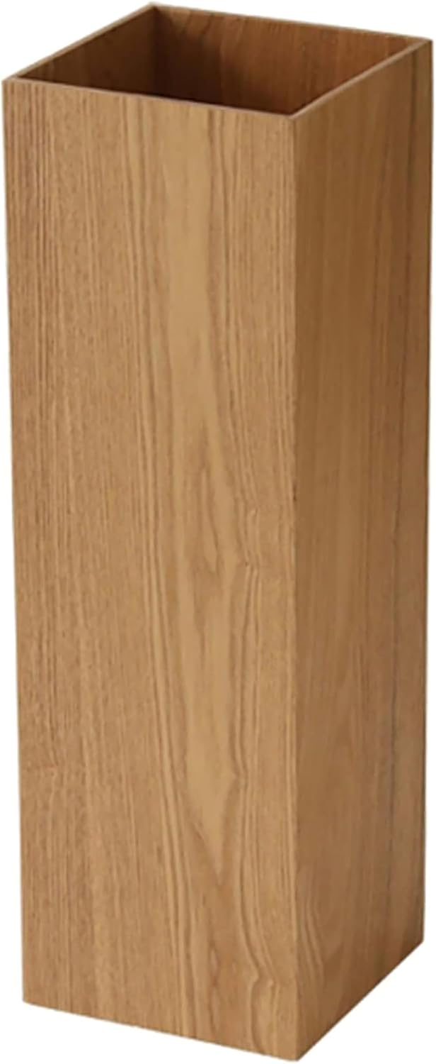 Wooden Umbrella Stand, Square freestanding Umbrella Stand with Removable drip Tray, Umbrella Storage