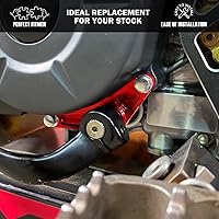 Vista 8 de Canitu Abrazadera de Eje de Cambio Rojo, Soporte Portador de Palanca de Cambios de Aluminio Anodizado CNC Billet con Cubierta de Piñón Portador