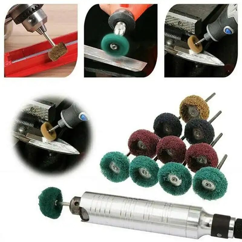 Abrasive Buffing Wheels 160 PCS Nylon Fiber Grinding Sanding Head Buffing Polishing Set Mini Brush Scouring Pad Abrasive Wheel