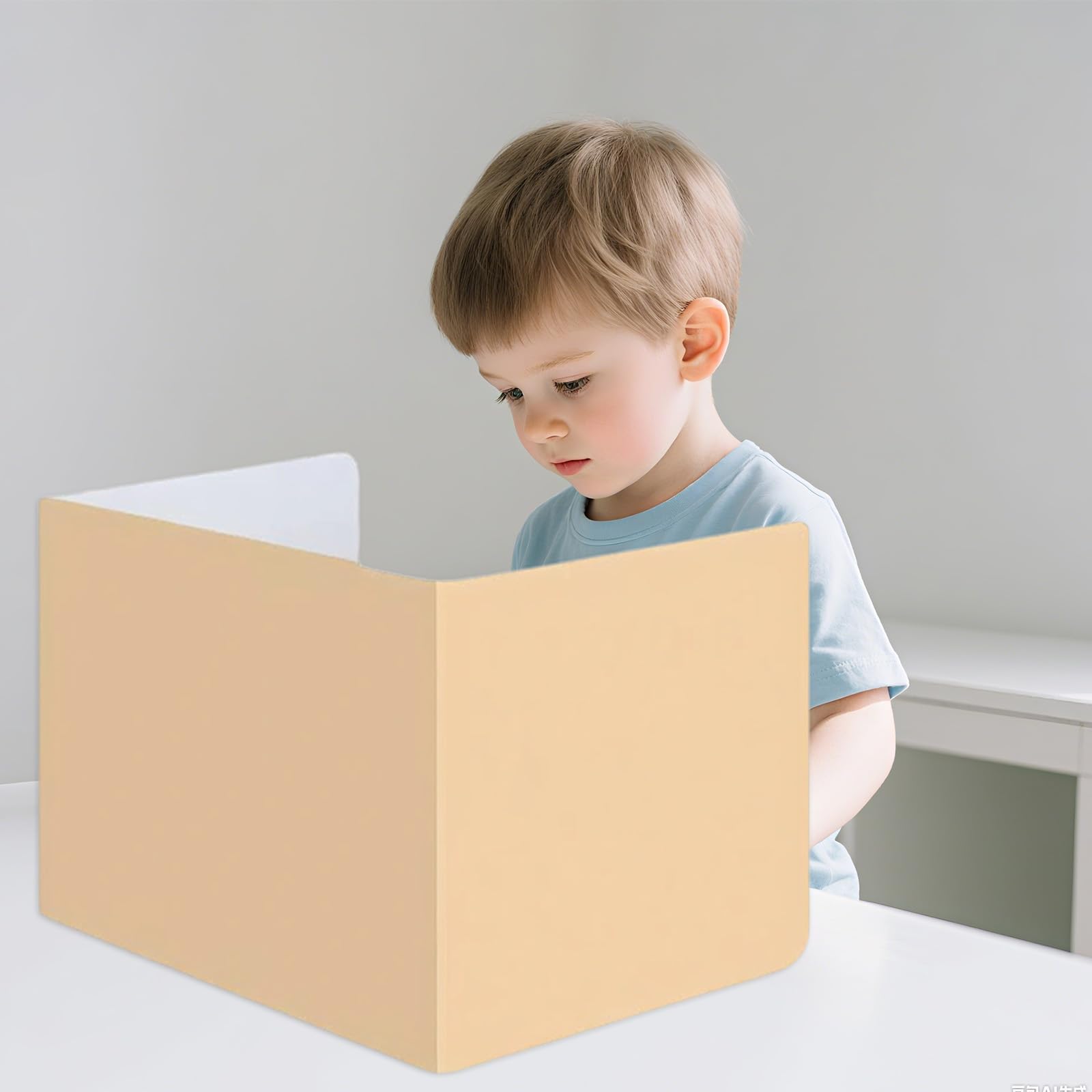 Foonary Lot de 5 cloisons de séparation de bureau portables en forme de U - Séparateur de bureau pliable pour bureau d'étude, école, bureau et bibliothèque