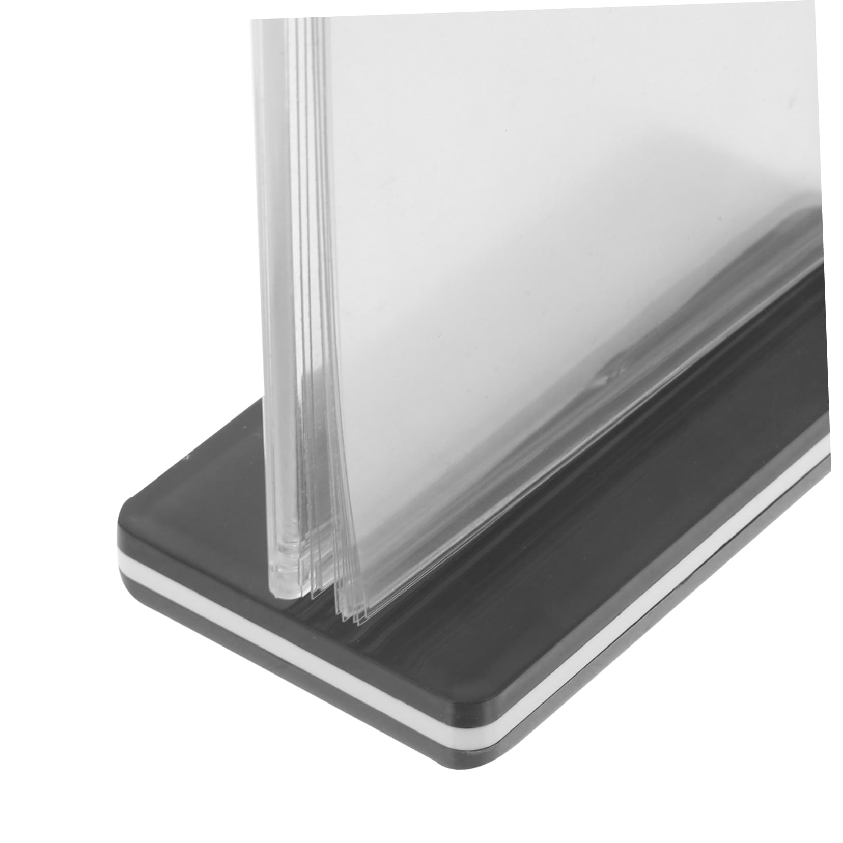 VILLCASE 3piezas Soporte De Menú De Escritorio Vertical Expositor Transparente Para Carteles Para Restaurantes y Eventos Soporte De Mesa