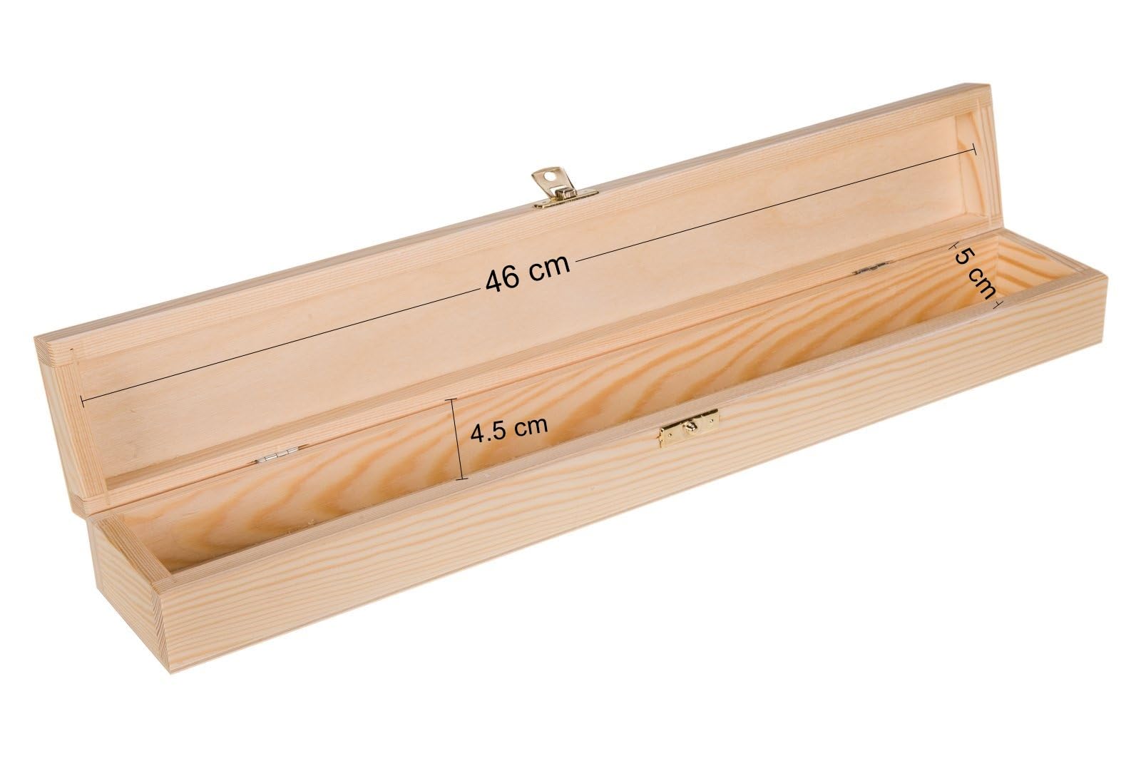Wooden World Mondo in Legno - Scatola in legno per candele lunghe scatola per candele da battesimo e comunione o scatola per bacchette