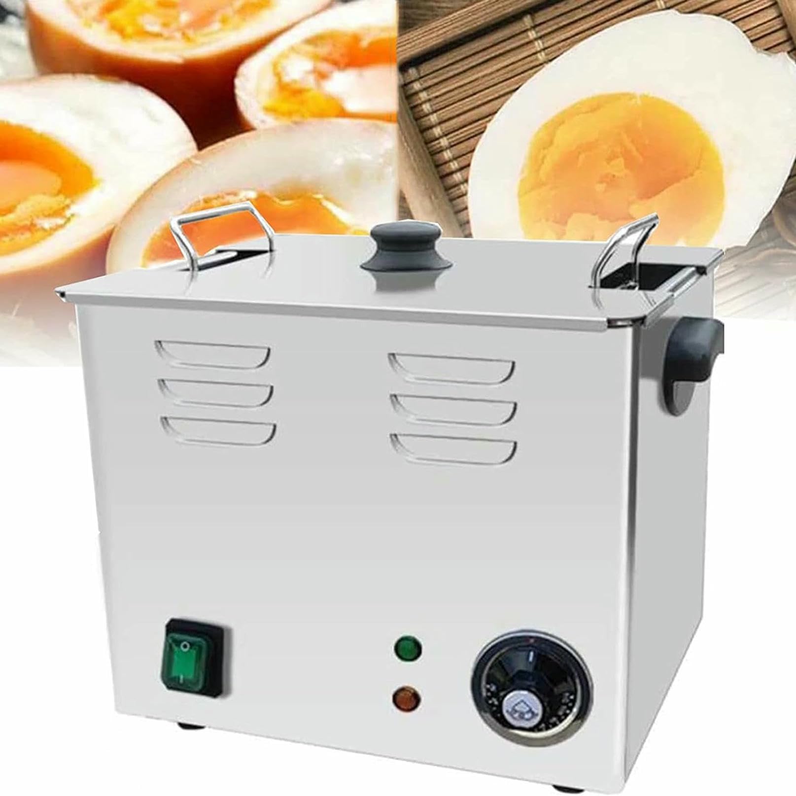 Cuociuova Elettrico rapido da 2600 W, capacità 60 Pezzi, cuociuova Automatico Commerciale per sorgenti termali, bollitura Morbida, Media, Soda, frittata, per cuocere Le Uova in Camicia.