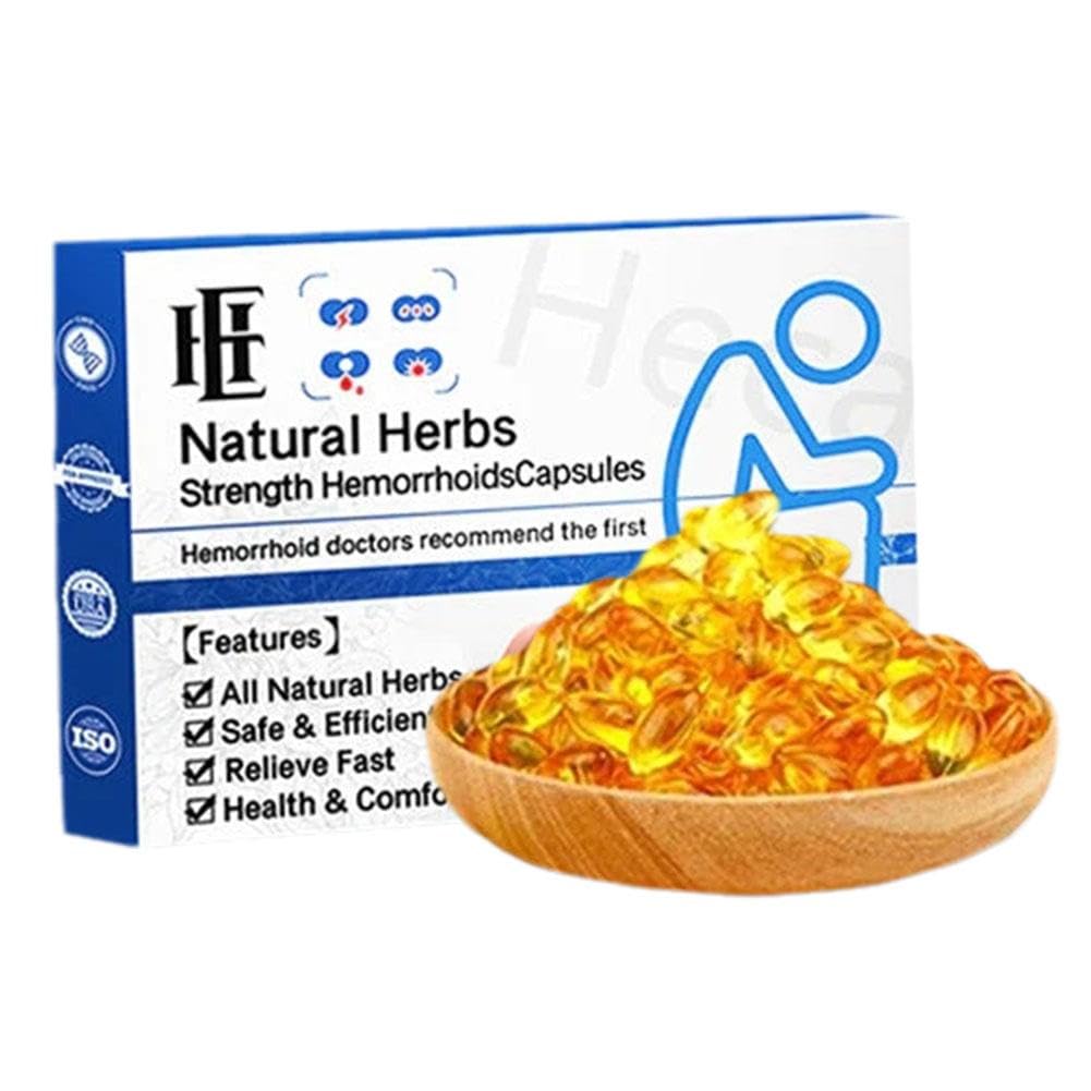 Natural Herbal Strength Hemorrhoid Capsules,Hemorrhoids Treatment,Soothes Burning, Itching and Discomfort, Swelling, Soothes Burning Discomfort