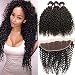 Beauty Forever Malaysian Curly Hair 3 Bundles Virgin Hair with 13x4 Lace Frontal Closure Free Part Unprocessed Human Virgin Curly Hair Weave Natural Color (20 22 24+18 Frontal)