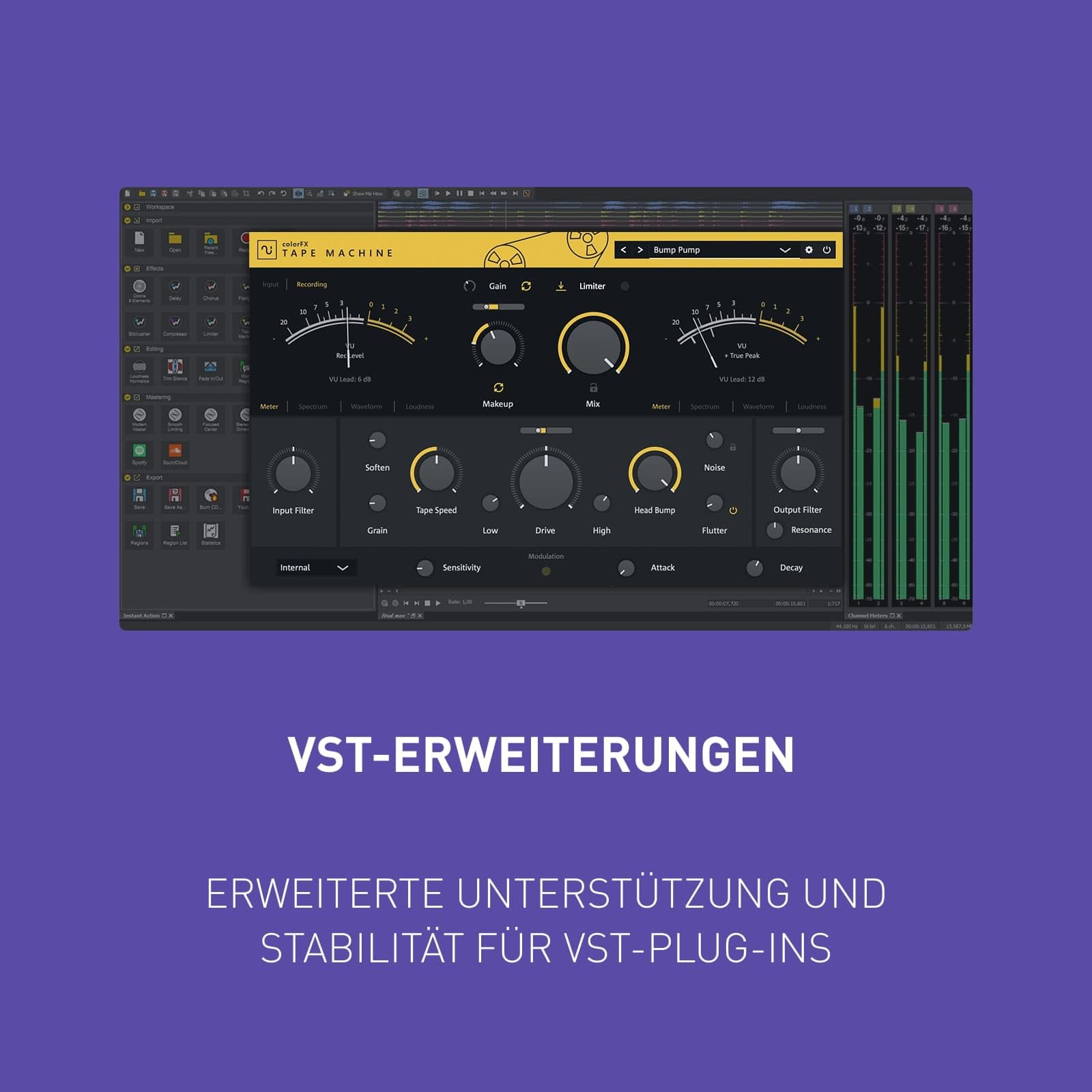 SOUND FORGE Pro 18 - Der All-Round Audio Editor | Audio Software | Musikprogramm | Für Windows 10/11 PC | 1 PC Lizenz als Vouchercode im praktischen Versandkarton inkl. Backup-DVD