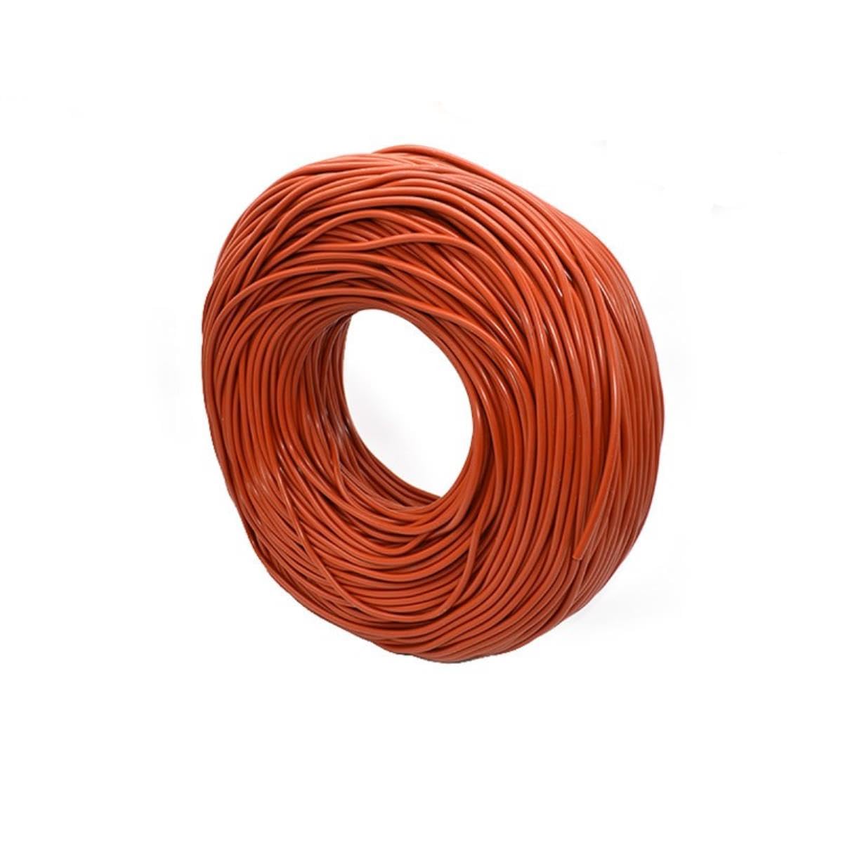 Roter Vollgummi-Dichtungsstreifen, Rund, 1 M, Durchmesser 7, 8, 9, 10, 12, 16, 18, 20, 25, 30 mm, Silikon-Gummistange, Silikonschnur, Silikonstange(7mm