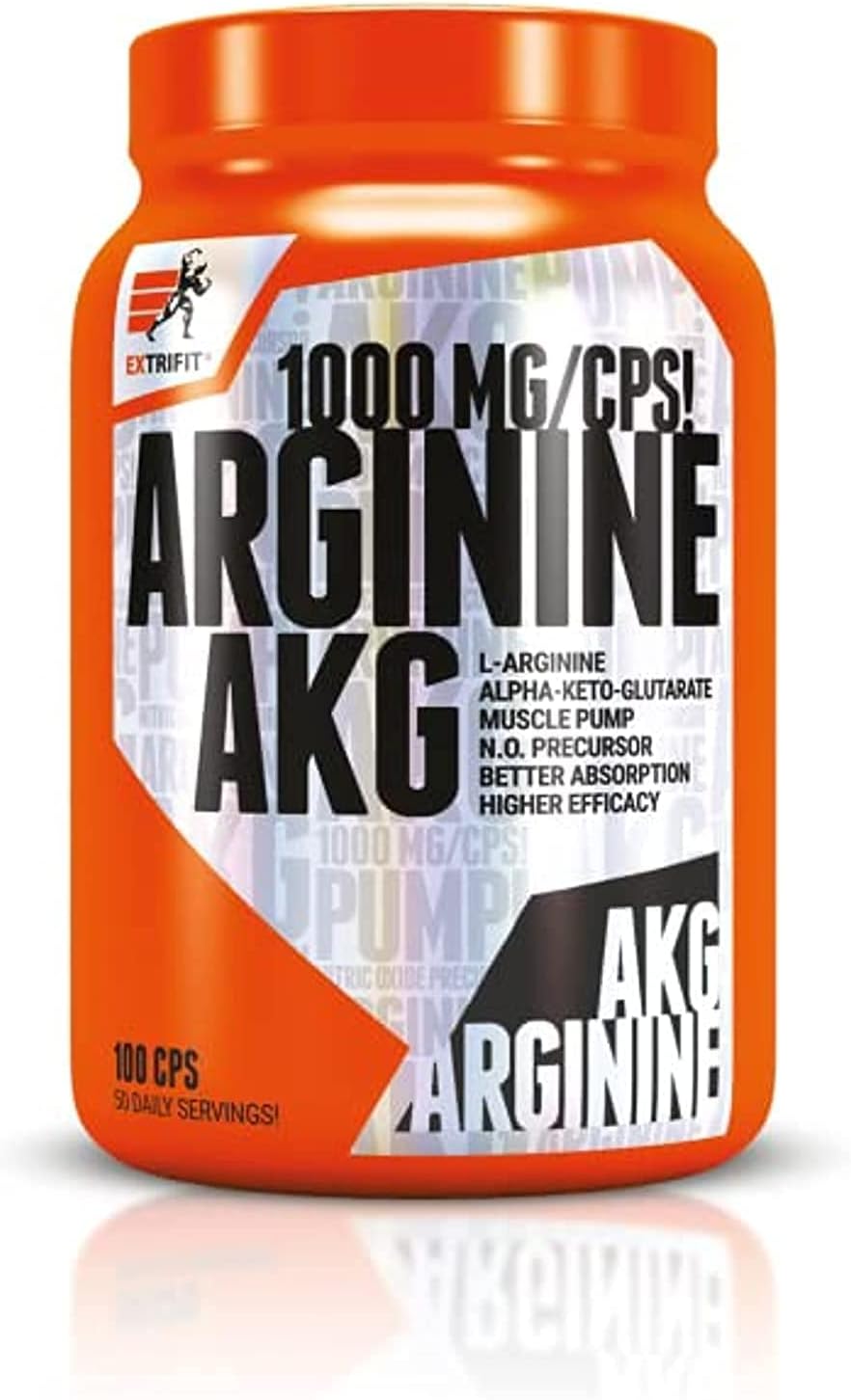 Arginine AAKG 1000mg 100caps EF 1000 MG OF AKG IN ONLY ONE CAPSULE – EXCEPTIONALLY STRONG ALPHA-KETOGLUTARATE