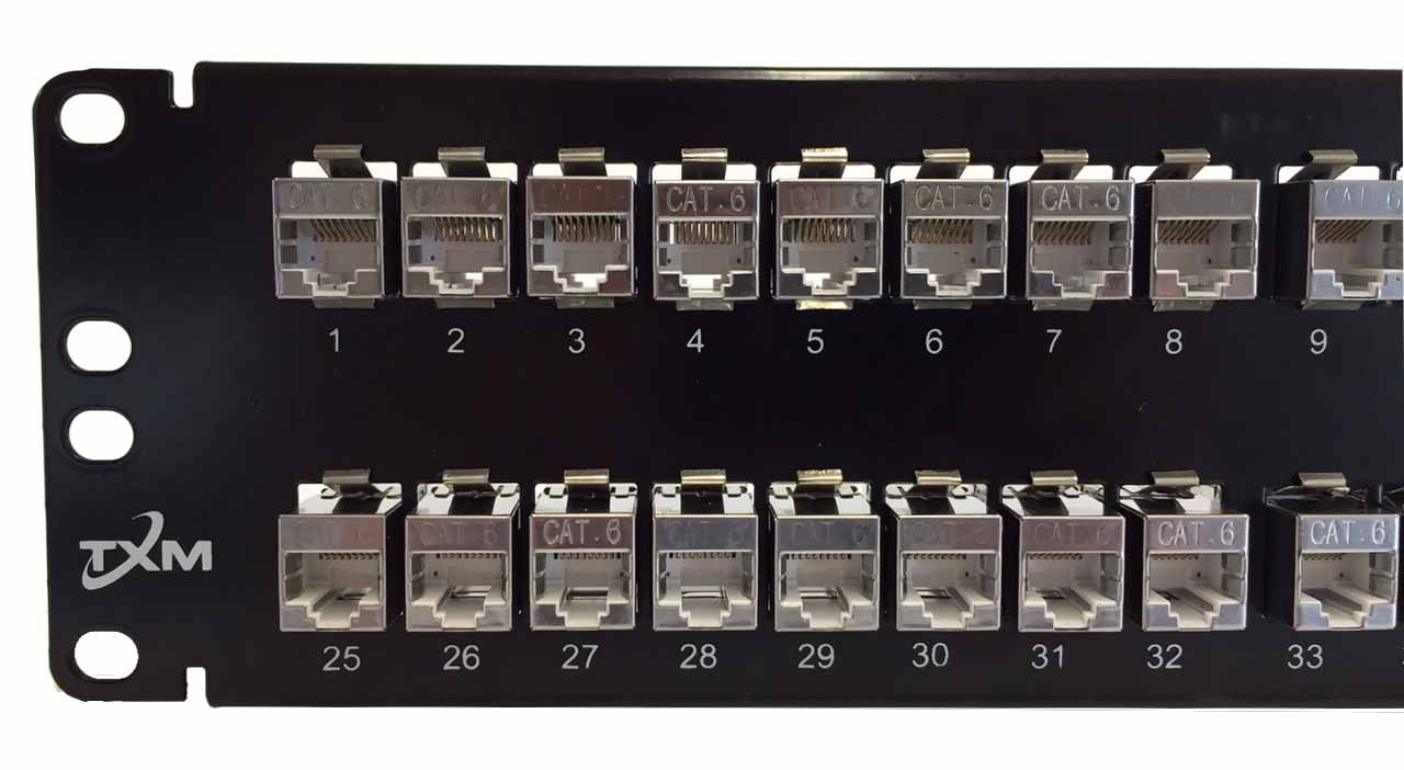 JPM816A EQUIVALENT CAT6 48-PORT PATCH PANEL 2RU 19